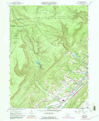 Tipton Pennsylvania Historical topographic map, 1:24000 scale, 7.5 X 7.5 Minute, Year 1963