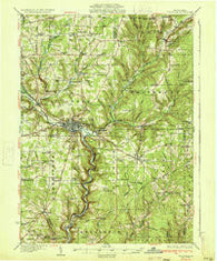 Titusville Pennsylvania Historical topographic map, 1:62500 scale, 15 X 15 Minute, Year 1933