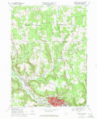 Titusville North Pennsylvania Historical topographic map, 1:24000 scale, 7.5 X 7.5 Minute, Year 1968