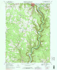 Titusville South Pennsylvania Historical topographic map, 1:24000 scale, 7.5 X 7.5 Minute, Year 1968
