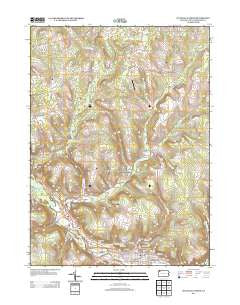 Titusville North Pennsylvania Historical topographic map, 1:24000 scale, 7.5 X 7.5 Minute, Year 2013