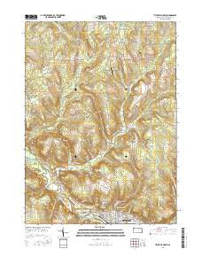 Titusville North Pennsylvania Current topographic map, 1:24000 scale, 7.5 X 7.5 Minute, Year 2016