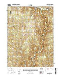 Titusville South Pennsylvania Current topographic map, 1:24000 scale, 7.5 X 7.5 Minute, Year 2016