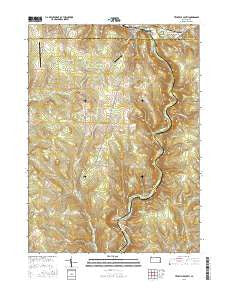 Titusville South Pennsylvania Current topographic map, 1:24000 scale, 7.5 X 7.5 Minute, Year 2016