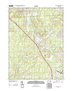 Tobyhanna Pennsylvania Historical topographic map, 1:24000 scale, 7.5 X 7.5 Minute, Year 2013