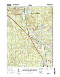 Tobyhanna Pennsylvania Current topographic map, 1:24000 scale, 7.5 X 7.5 Minute, Year 2016