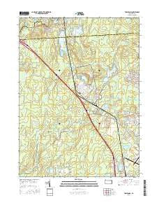 Tobyhanna Pennsylvania Current topographic map, 1:24000 scale, 7.5 X 7.5 Minute, Year 2016
