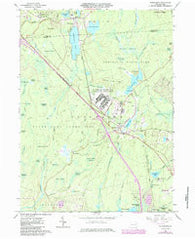 Tobyhanna Pennsylvania Historical topographic map, 1:24000 scale, 7.5 X 7.5 Minute, Year 1965