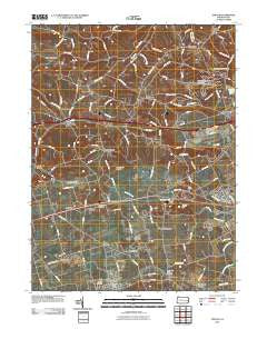 Topton Pennsylvania Historical topographic map, 1:24000 scale, 7.5 X 7.5 Minute, Year 2010