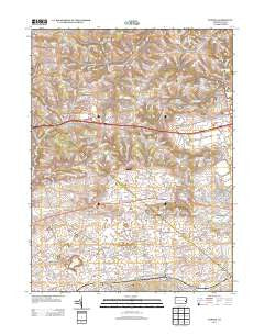 Topton Pennsylvania Historical topographic map, 1:24000 scale, 7.5 X 7.5 Minute, Year 2013