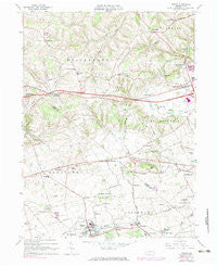 Topton Pennsylvania Historical topographic map, 1:24000 scale, 7.5 X 7.5 Minute, Year 1965