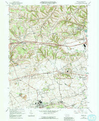 Topton Pennsylvania Historical topographic map, 1:24000 scale, 7.5 X 7.5 Minute, Year 1965