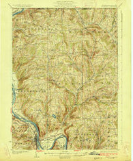 Towanda Pennsylvania Historical topographic map, 1:62500 scale, 15 X 15 Minute, Year 1926