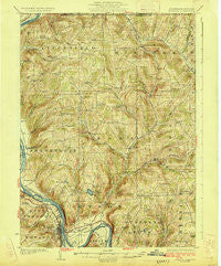 Towanda Pennsylvania Historical topographic map, 1:62500 scale, 15 X 15 Minute, Year 1926