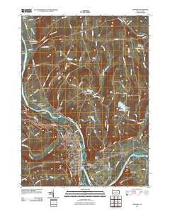 Towanda Pennsylvania Historical topographic map, 1:24000 scale, 7.5 X 7.5 Minute, Year 2010