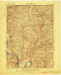 Towanda Pennsylvania Historical topographic map, 1:62500 scale, 15 X 15 Minute, Year 1926