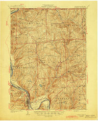 Towanda Pennsylvania Historical topographic map, 1:62500 scale, 15 X 15 Minute, Year 1926