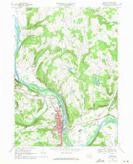 Towanda Pennsylvania Historical topographic map, 1:24000 scale, 7.5 X 7.5 Minute, Year 1967