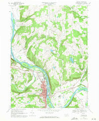 Towanda Pennsylvania Historical topographic map, 1:24000 scale, 7.5 X 7.5 Minute, Year 1967