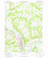 Towanda Pennsylvania Historical topographic map, 1:24000 scale, 7.5 X 7.5 Minute, Year 1967