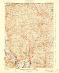 Towanda Pennsylvania Historical topographic map, 1:62500 scale, 15 X 15 Minute, Year 1926