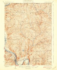Towanda Pennsylvania Historical topographic map, 1:62500 scale, 15 X 15 Minute, Year 1926
