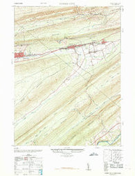 Tower City Pennsylvania Historical topographic map, 1:24000 scale, 7.5 X 7.5 Minute, Year 1968