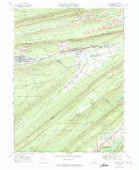 Tower City Pennsylvania Historical topographic map, 1:24000 scale, 7.5 X 7.5 Minute, Year 1969
