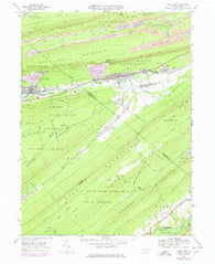 Tower City Pennsylvania Historical topographic map, 1:24000 scale, 7.5 X 7.5 Minute, Year 1969