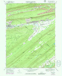 Tower City Pennsylvania Historical topographic map, 1:24000 scale, 7.5 X 7.5 Minute, Year 1969