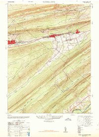 Tower City Pennsylvania Historical topographic map, 1:24000 scale, 7.5 X 7.5 Minute, Year 1947