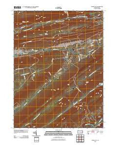 Tower City Pennsylvania Historical topographic map, 1:24000 scale, 7.5 X 7.5 Minute, Year 2010