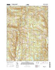 Townville Pennsylvania Current topographic map, 1:24000 scale, 7.5 X 7.5 Minute, Year 2016