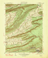Tremont Pennsylvania Historical topographic map, 1:31680 scale, 7.5 X 7.5 Minute, Year 1947