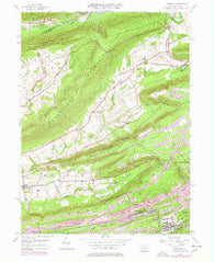 Tremont Pennsylvania Historical topographic map, 1:24000 scale, 7.5 X 7.5 Minute, Year 1954