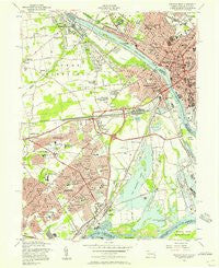 Trenton West New Jersey Historical topographic map, 1:24000 scale, 7.5 X 7.5 Minute, Year 1955