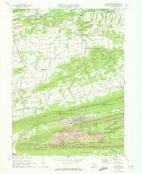Trevorton Pennsylvania Historical topographic map, 1:24000 scale, 7.5 X 7.5 Minute, Year 1969