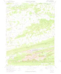 Trevorton Pennsylvania Historical topographic map, 1:24000 scale, 7.5 X 7.5 Minute, Year 1969
