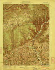 Trout Run Pennsylvania Historical topographic map, 1:62500 scale, 15 X 15 Minute, Year 1923