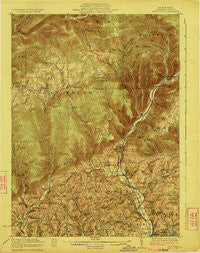 Trout Run Pennsylvania Historical topographic map, 1:62500 scale, 15 X 15 Minute, Year 1923
