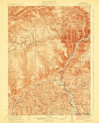 Trout Run Pennsylvania Historical topographic map, 1:62500 scale, 15 X 15 Minute, Year 1923