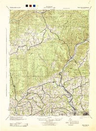 Trout Run Pennsylvania Historical topographic map, 1:62500 scale, 15 X 15 Minute, Year 1944