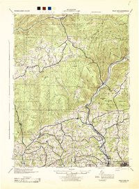Trout Run Pennsylvania Historical topographic map, 1:62500 scale, 15 X 15 Minute, Year 1944
