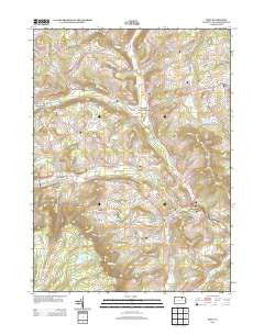 Troy Pennsylvania Historical topographic map, 1:24000 scale, 7.5 X 7.5 Minute, Year 2013