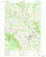Troy Pennsylvania Historical topographic map, 1:24000 scale, 7.5 X 7.5 Minute, Year 1957