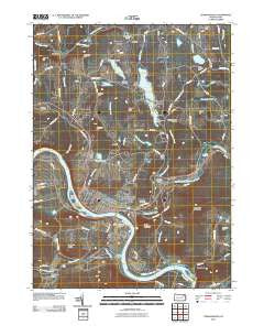 Tunkhannock Pennsylvania Historical topographic map, 1:24000 scale, 7.5 X 7.5 Minute, Year 2010