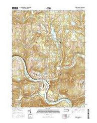 Tunkhannock Pennsylvania Current topographic map, 1:24000 scale, 7.5 X 7.5 Minute, Year 2016