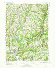 Tunkhannock Pennsylvania Historical topographic map, 1:62500 scale, 15 X 15 Minute, Year 1946