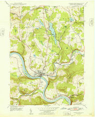 Tunkhannock Pennsylvania Historical topographic map, 1:24000 scale, 7.5 X 7.5 Minute, Year 1948