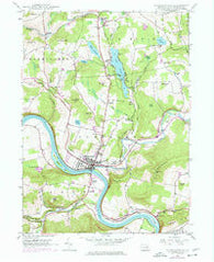 Tunkhannock Pennsylvania Historical topographic map, 1:24000 scale, 7.5 X 7.5 Minute, Year 1946